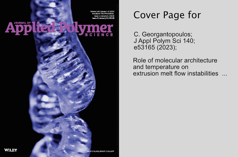 Cover Page Applied Polymer Science 
